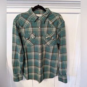 Imogen & Willie Sawtooth Pearl Snap in Caldera Flannel